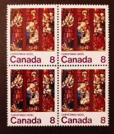 Canada 1976 MNH Sc #697**  4 X 8c Block, Christmas 1976 - Neufs