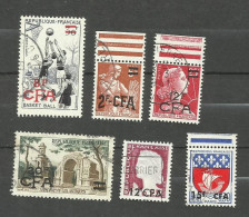 Réunion N°326, 331, 337A, 340, 350, 350A Cote 4.75€ - Used Stamps