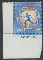 Estonia:Unused Stamp Nagano Olympic Games, 1998, MNH, Corner - Winter 1998: Nagano