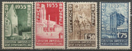 Belgique - Exposition Universelle De Bruxelles 1935 - N°386à389 */(*) - Ongebruikt