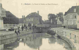 62 - Guines - Le Canal De Guines Au Pont D'Avignon - Animé - Carte Vierge - CPA - Voir Scans Recto-Verso - Guines