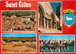 30 - Saint Gilles Du Gard - Multivues - Blasons - Chevaux - Carte Neuve - CPM - Voir Scans Recto-Verso - Saint-Gilles