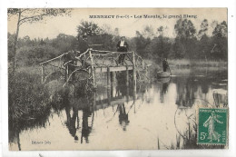 Mennecy (91) : Le Pont En Bois Sur Le Grand Etang Du Lieu Dit "Le Marais" En 1907 (animé)  PF. - Mennecy