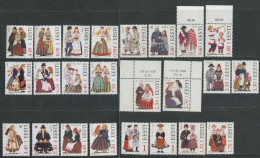 Estonia:Unused Stamps Serie Estonian National Costumes 1994-2011, MNH, Corners - Kostüme