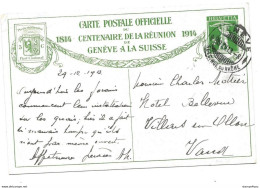 103 - 71 - Entier Postal Centenaire Réunion Genève à La Suisse 1914 "Accolade Au Pont Noir" Cachet Genève 1913 - Entiers Postaux