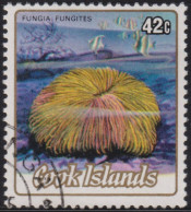 1987 Cookinseln ° Mi:CK 991, Sn:CK 800, Yt:CK 782, Sg:CK 979,Common Mushroom Coral (Fungia Fungites), Corals II - Cook Islands