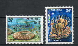 POLYNESIE  PA  N°  138 + 139   NEUFS SANS CHARNIERE COTE  4.60€    CORAUX ANIMAUX FAUNE - Unused Stamps