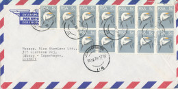 South Africa RSA Air Mail Cover Sent To Denmark 30-4-1976 With A Lot Of BIRD Stamps - Airmail