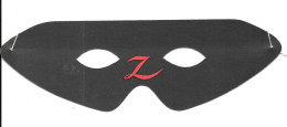 GF1336 - MASQUE DE ZORRO EN CARTON - 21 X 7 Cm Environ - Other & Unclassified