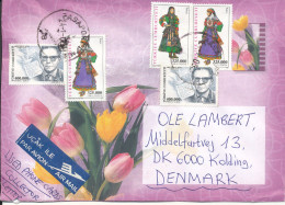 Turkey Cover Sent Air Mail To Denmark 24-1-2005 Topic Stamps Customes - Brieven En Documenten