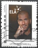 Montimbramoi ELA Zinedine Zidane - Lettre Prioritaire 20g - Oblitéré Sur Support - Sonstige & Ohne Zuordnung