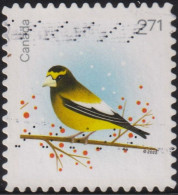 2022 Kanada ° Mi:CA 3976, Yt:CA 3862, Sg:CA 3650, Col:CA 2022.11.01-03, Evening Grosbeak (Coccothraustes Vespertinus) - Used Stamps