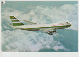 Vintage Pc Cathay Pacific Hongkong Boeing 747 Aircraft - 1919-1938: Entre Guerres