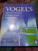 Egypt Store, Vogel's Qualitative Inorganic Analysis Textbook By Arthur Vogel And G, 7th Edition. - Schule/Unterricht