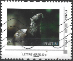 Montimbramoi La Loutre Collector Finistère - Lettre Verte 20g - Oblitéré Sur Support - Other & Unclassified