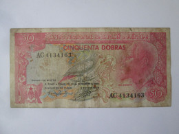Sao Tome & Principe 50 Dobras 1982 Banknote See Pictures - San Tomé E Principe