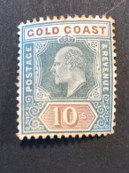 GOLD COAST.  SG 47  10s Green And Brown MH* CV £85 - Goudkust (...-1957)