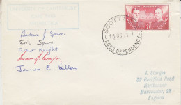 Ross Dependency University Of Canterbury Cape Bird  5 Signatures  Ca Scott Base 16 OCT 1971 (SO191) - Forschungsstationen