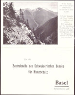 Entier Postal Suisse Timbré Sur Commande (vers 1910) Protection Nature, Montagne - Protection De L'environnement & Climat