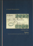 Volume Egitto Egypt Servizi Postali Marittimi Uffici Italiani 1863/80 Monografia Rilegato (blu) 90 Pagine 100 Foto - Oblitérations