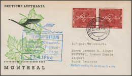 Eröffnungsflug Lufthansa LH 432 DÜSSELDORF/ MONTREAL 23./24.4.1956 - First Flight Covers