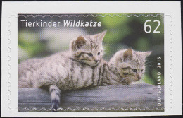 3130 Tierkinder: Wildkatze, Selbstklebend Aus FB 44, ** - Ongebruikt