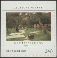 2979 Max Liebermann SELBSTKLEBEND Auf Neutraler Folie, ** - Ongebruikt