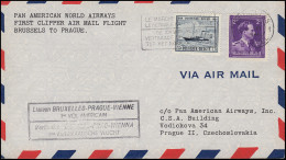 Erstflug Brüssel-Prag-Wien Per PAN American World Airways, BRÜSSEL 16.6.1946 - Other & Unclassified