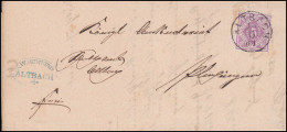 Württemberg Dienstmarke 101 Ziffer 5 Pf. Brief ALTBACH 20.5.1881 Nach PLOCHINGEN - Covers & Documents