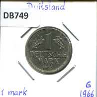 1 DM 1966 G BRD ALLEMAGNE Pièce GERMANY #DB749.F.A - 1 Mark