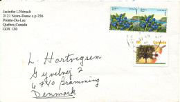 Canada Cover Sent To Denmark 1994 - Lettres & Documents