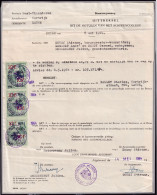 DDFF 816 -- LAUWE Document Bouwvergunning 1964 / Timbres Fiscaux Annulés Gemeentebestuur Van LAUWE West Vl. - Documenti