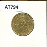 200 LIRE 1996 ITALY Coin #AT794.U.A - 200 Liras
