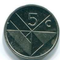5 CENTS 1990 ARUBA (Netherlands) Nickel Colonial Coin #S13621.U.A - Aruba