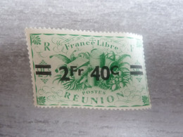 Série De Londres - France-Libre - Réunion  - 2f.40 S. 25c. - Yt 256 - Vert-jaune - Neuf Sans Trace  - Année 1945 - - Nuovi