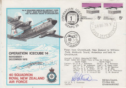 Ross Dependency 1978 Operation Icecube 14 Signature  Ca Scott Base 24 NOV 1978 (SO198) - Briefe U. Dokumente