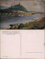 Königswinter Künstlerkarte Mit Drachenfels Und Drachenburg 1915 - Koenigswinter