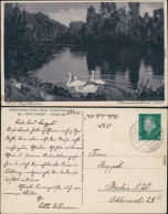 Ansichtskarte Bad Oeynhausen Schwanenteich 1930 - Bad Oeynhausen