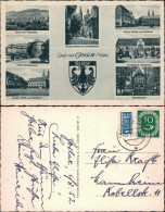 Ansichtskarte Goslar Hotel Achtermann, Rathaus, Domsquelle, Marktkirche 1952 - Goslar