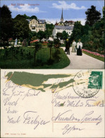 Ansichtskarte Bad Elster Rosengarten - Zeichnung 1928 - Bad Elster