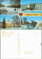 Templin Winterliche FDGB Erholungsheim Gaststätte Salvador Allende 1989 - Templin
