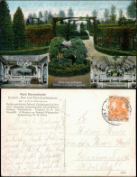 Ansichtskarte Burgstädt Ballsaal, Silbersaal - Irrgarten 1918  - Burgstädt