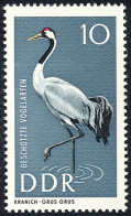 1273 Geschützte Vögel Grauer Kranich 10 Pf ** - Unused Stamps