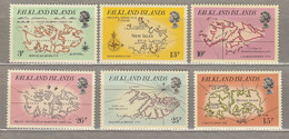 FALKLAND ISLANDS 1981 Maps MNH(**) Mi 320-325 #33815 - Islas Malvinas