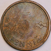 Finland - 5 Pennia 1975, KM# 45 (#3910) - Finland