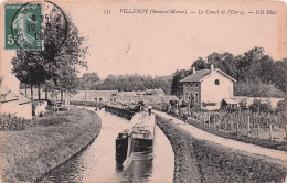 Villenoy - Le Canal De L'Ourcq - Peniches  - CPA °Jp - Villenoy