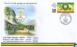 Sri Lanka Stamps 2024, Girls' High School, Mount Lavinia, SFDC - Sri Lanka (Ceilán) (1948-...)