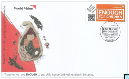 Sri Lanka Stamps 2024, World Vision, Children, SFDC - Sri Lanka (Ceilán) (1948-...)