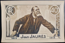 Epreuve Photo De La Maquette Originale De OUVRE, Type Adopté (yv 318 - 1936) : Jean JAURES - Briefe U. Dokumente