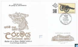 Sri Lanka Stamps 2023, Lost Heritage, Artillery, War, History, SFDC - Sri Lanka (Ceilán) (1948-...)